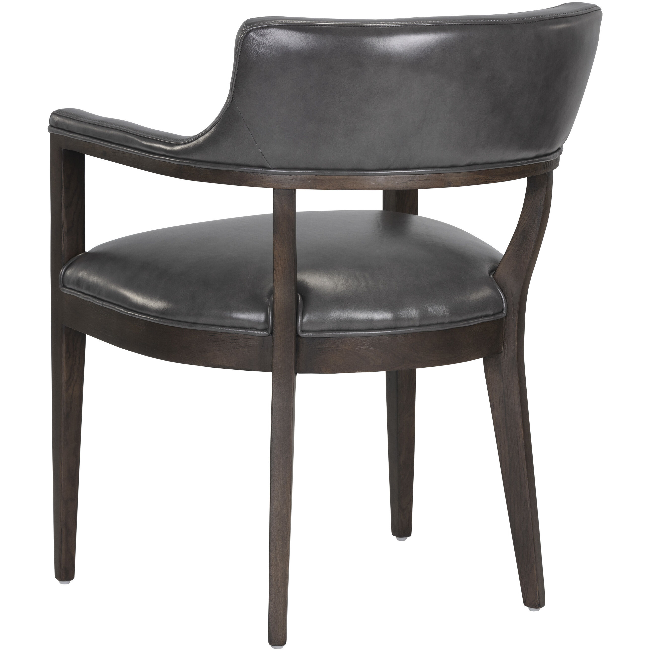 Brylea Brown / Brentwood Charcoal Leather Dining Armchair
